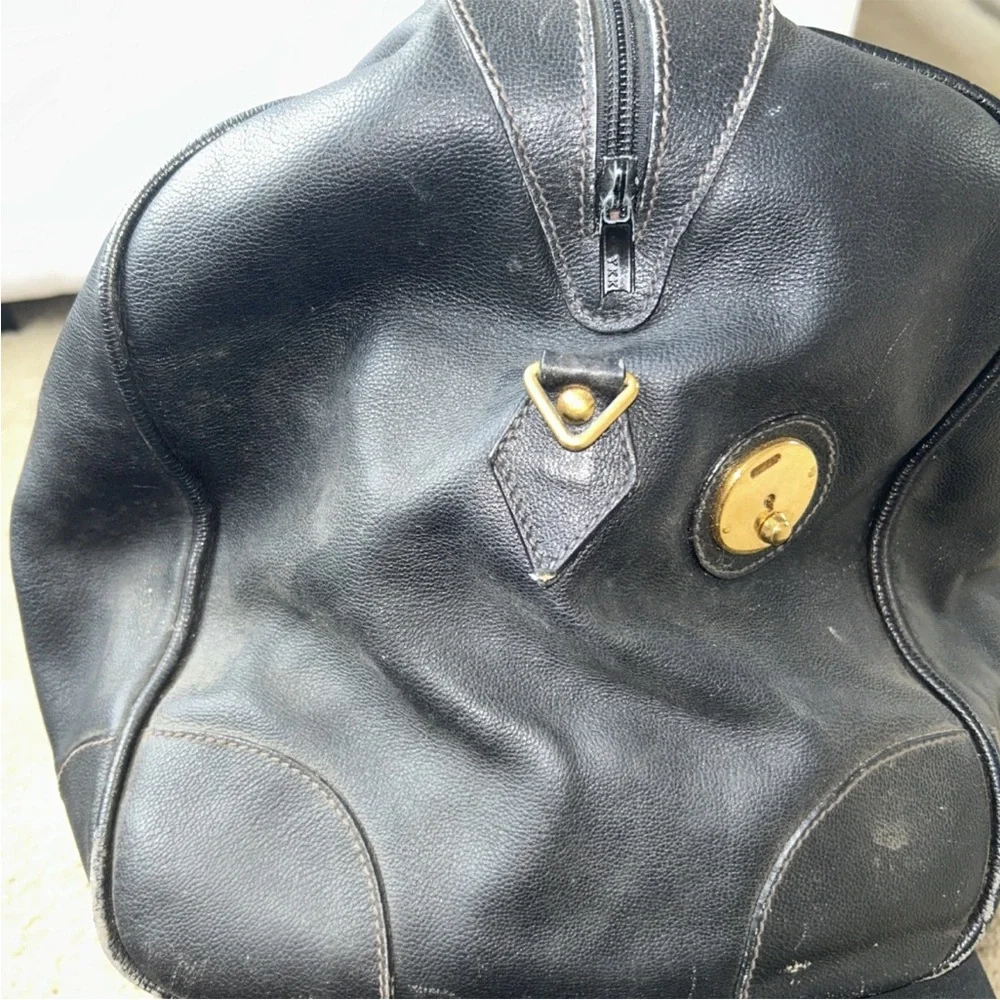 Black Gucci Leather Men's Duffel Bag - Picture 4 of 14